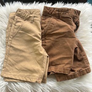Bundle of 2 boys khaki shorts - above the knee - Old Navy, cat & jack, quick dry